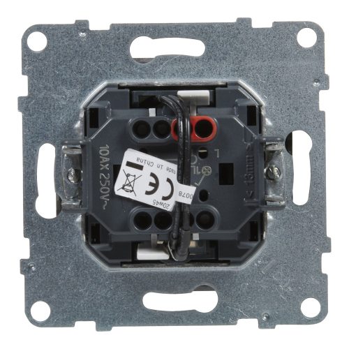 LEGRAND-721311 Suno egypólusú kapcsoló jelzőfénnyel 10AX, alumínium
