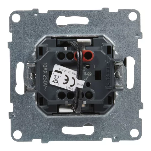 LEGRAND-721311 Suno egypólusú kapcsoló jelzőfénnyel 10AX, alumínium