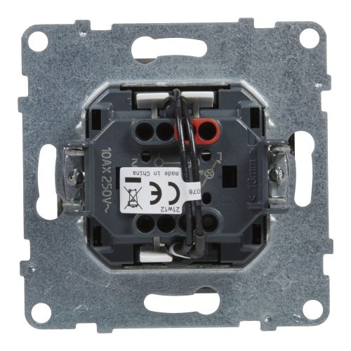 LEGRAND-721316 Suno váltókapcsoló jelzőfénnyel 10AX, alumínium