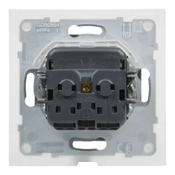   LEGRAND-721323 Suno 2P+F csatlakozóaljzat (rugós), biztonsági zsaluval, IP44, alumínium