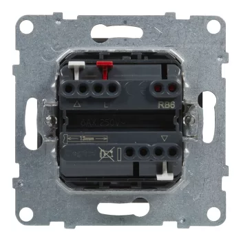   LEGRAND-721339 Suno redőnykapcsoló (3 állású) 6A, mechanikus végállású motor közvetlen vezérléséhez, alumínium