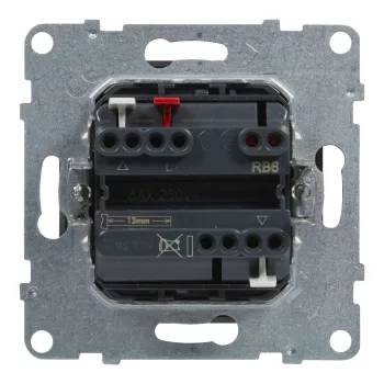   LEGRAND-721339 Suno redőnykapcsoló (3 állású) 6A, mechanikus végállású motor közvetlen vezérléséhez, alumínium