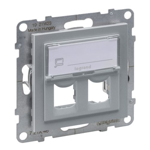 LEGRAND-721346 Suno kettős Systimax aljzat, alumínium
