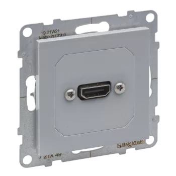   LEGRAND-721349 Suno elővezetékelt HDMI 1.4 típusú aljzat, 15 cm kábellel szállítva, alumínium