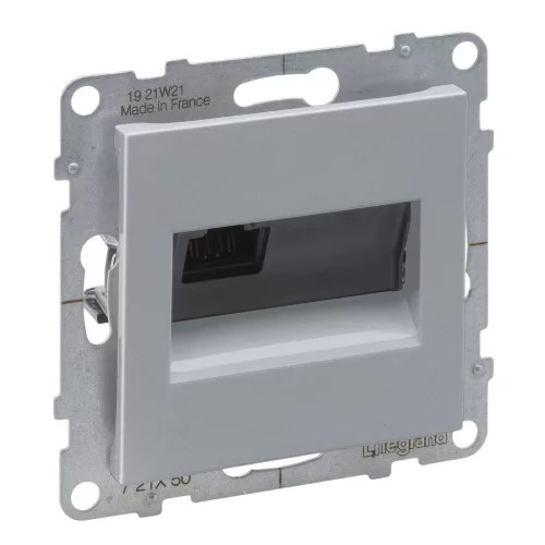 LEGRAND-721350 Suno RJ45 Cat.5E UTP aljzat, alumínium