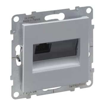 LEGRAND-721354 Suno RJ45 Cat.6A UTP aljzat, alumínium