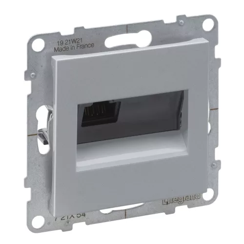 LEGRAND-721354 Suno RJ45 Cat.6A UTP aljzat, alumínium