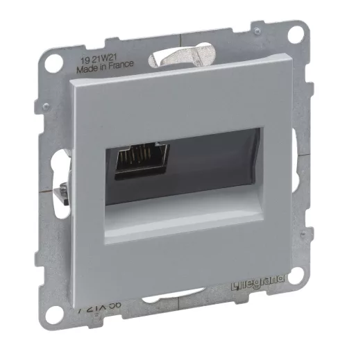 LEGRAND-721356 Suno RJ45 Cat.6 STP aljzat, alumínium