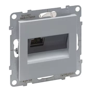 LEGRAND-721358 Suno RJ45 Cat.6A STP aljzat, alumínium