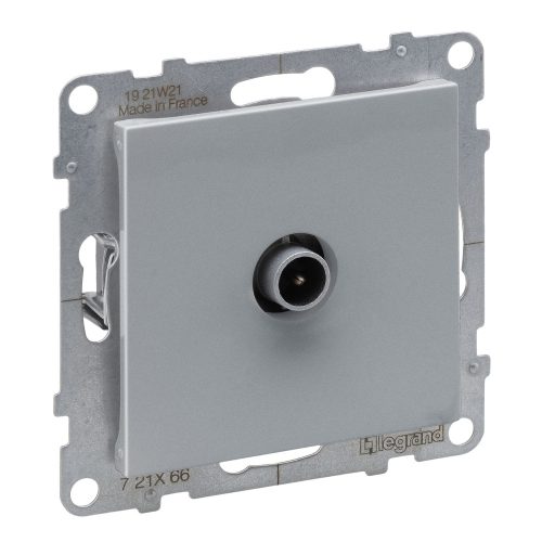LEGRAND-721366 Suno TV aljzat, végzáró (10 dB), alumínium