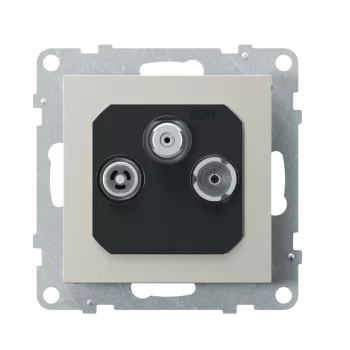   LEGRAND-721367 Suno TV-R-SAT aljzat csillagpontos, alumínium