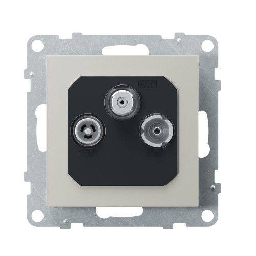 LEGRAND-721367 Suno TV-R-SAT aljzat csillagpontos, alumínium