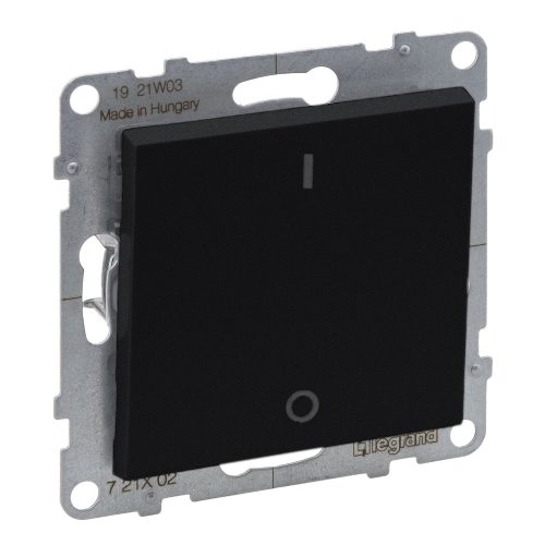 LEGRAND-721402 Suno kétpólusú kapcsoló 10AX, fekete