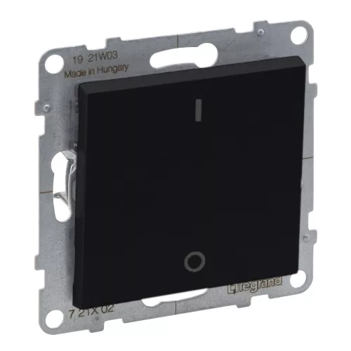 LEGRAND-721402 Suno kétpólusú kapcsoló 10AX, fekete