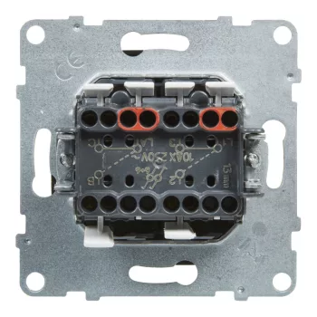 LEGRAND-721408 Suno kettős váltókapcsoló 10AX, fekete