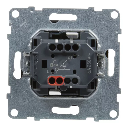 LEGRAND-721409 Suno egypólusú nyomó 6A, fekete