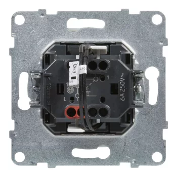   LEGRAND-721410 Suno egypólusú nyomó jelzőfénnyel, címketartóval, fekete