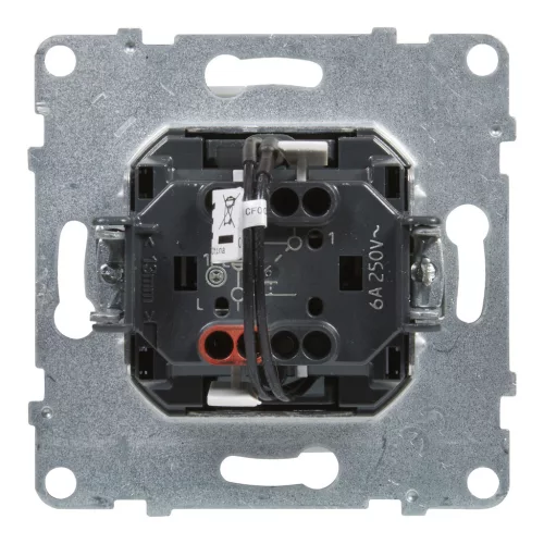 LEGRAND-721410 Suno egypólusú nyomó jelzőfénnyel, címketartóval, fekete