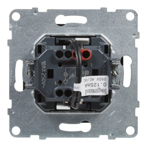 LEGRAND-721411 Suno egypólusú kapcsoló jelzőfénnyel 10AX, fekete