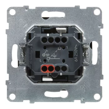 LEGRAND-721413 Suno egypólusú nyomó csengőjellel, fekete