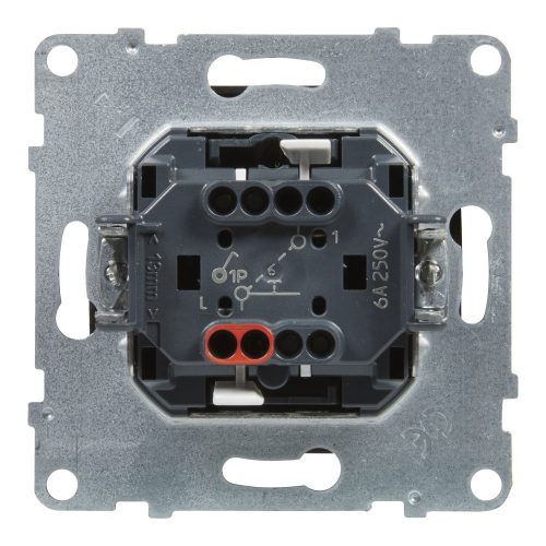 LEGRAND-721413 Suno egypólusú nyomó csengőjellel, fekete