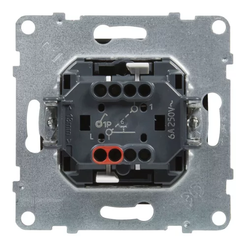 LEGRAND-721413 Suno egypólusú nyomó csengőjellel, fekete