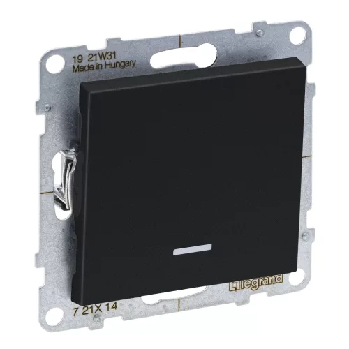 LEGRAND-721414 Suno egypólusú kapcsoló ellenőrzőfénnyel, 16AX, fekete