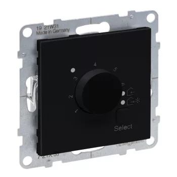   LEGRAND-721437 Suno szobatermosztát padlófűtéshez, 16A, fekete