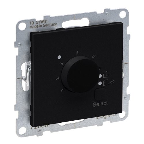 LEGRAND-721437 Suno szobatermosztát padlófűtéshez, 16A, fekete