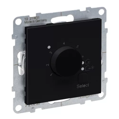 LEGRAND-721437 Suno szobatermosztát padlófűtéshez, 16A, fekete