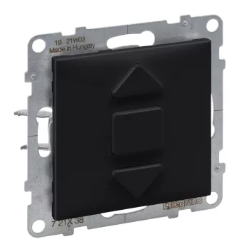   LEGRAND-721438 Suno redőnynyomó (3 állású) 6A, elektronikus vezérlésű motorokhoz, fekete