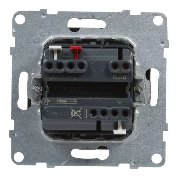   LEGRAND-721439 Suno redőnykapcsoló (3 állású) 6A, mechanikus végállású motor közvetlen vezérléséhez, fekete
