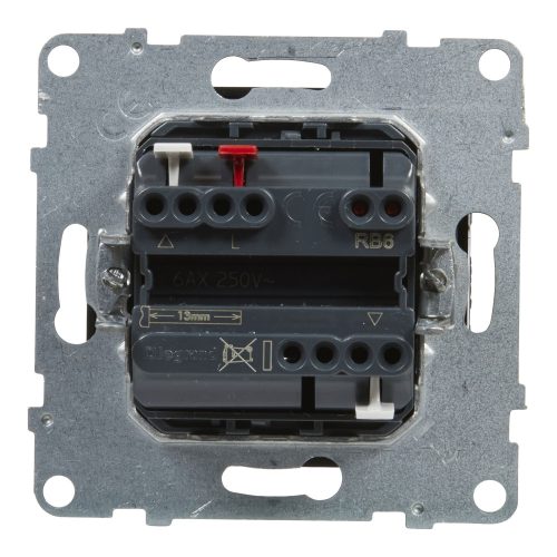 LEGRAND-721439 Suno redőnykapcsoló (3 állású) 6A, mechanikus végállású motor közvetlen vezérléséhez, fekete