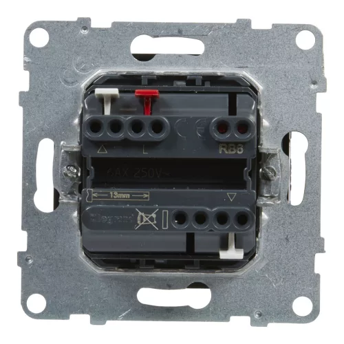 LEGRAND-721439 Suno redőnykapcsoló (3 állású) 6A, mechanikus végállású motor közvetlen vezérléséhez, fekete