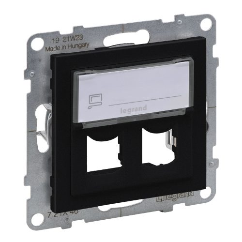 LEGRAND-721446 Suno kettős Systimax aljzat, fekete
