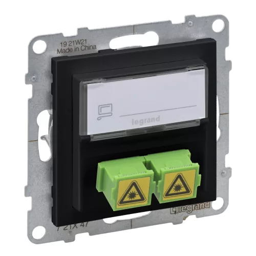 LEGRAND-721447 Suno SC/APC optikai aljzat, fekete