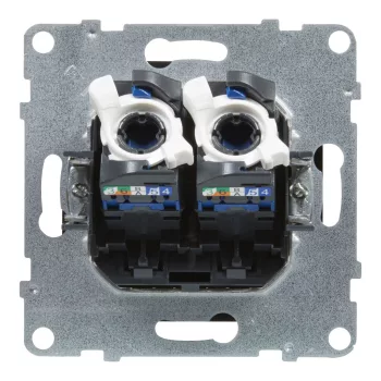LEGRAND-721453 Suno 2xRJ45 Cat.6 UTP aljzat, fekete