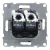 LEGRAND-721453 Suno 2xRJ45 Cat.6 UTP aljzat, fekete