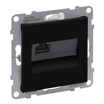 LEGRAND-721458 Suno RJ45 Cat.6A STP aljzat, fekete