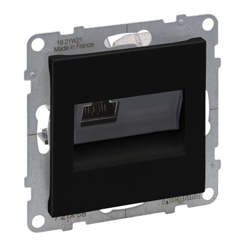 LEGRAND-721458 Suno RJ45 Cat.6A STP aljzat, fekete