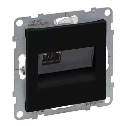 LEGRAND-721458 Suno RJ45 Cat.6A STP aljzat, fekete
