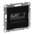 LEGRAND-721460 Suno RJ 11 + RJ 45 Cat.6 UTP aljzat, fekete