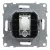 LEGRAND-721463 Suno TV aljzat, "F" típus, csillagpontos, fekete