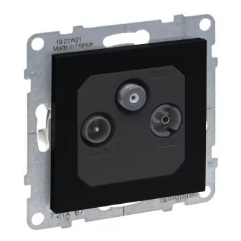 LEGRAND-721467 Suno TV-R-SAT aljzat csillagpontos, fekete