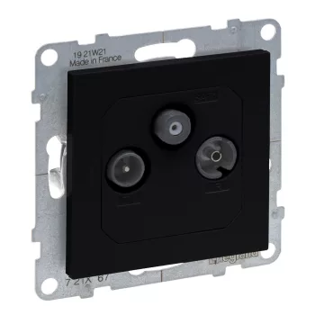 LEGRAND-721467 Suno TV-R-SAT aljzat csillagpontos, fekete