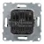 LEGRAND-721479 Suno forgatógombos fényerőszabályzó 300W, fekete