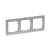 LEGRAND-721563 Suno 3-as keret, csiszolt alumínium