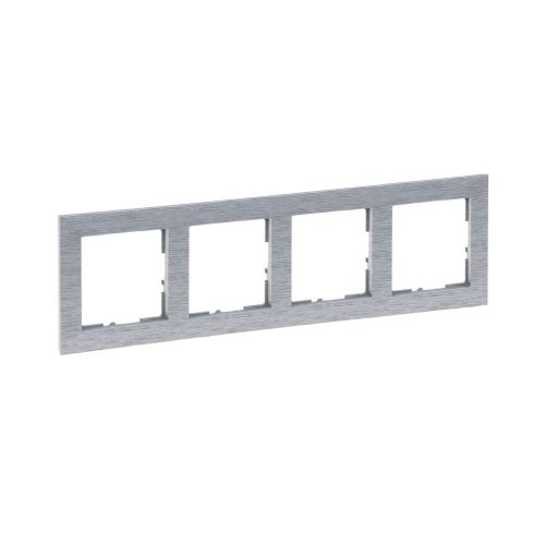 LEGRAND-721564 Suno 4-es keret, csiszolt alumínium