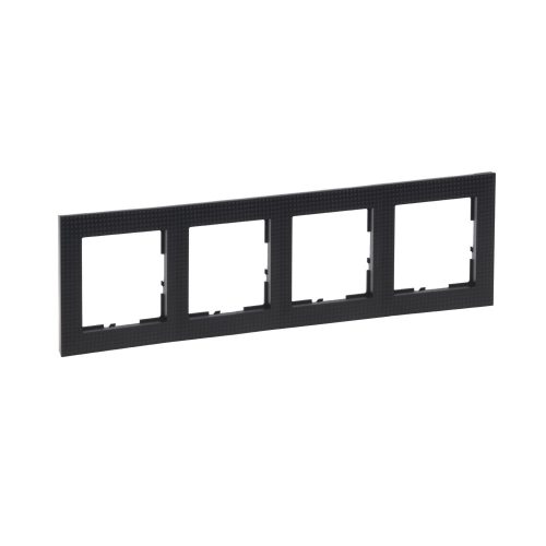 LEGRAND-721574 Suno 4-es keret, fekete mintás