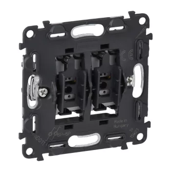   LEGRAND-752018 Valena InMatic kettős váltóérintkezős nyomó mechanizmus